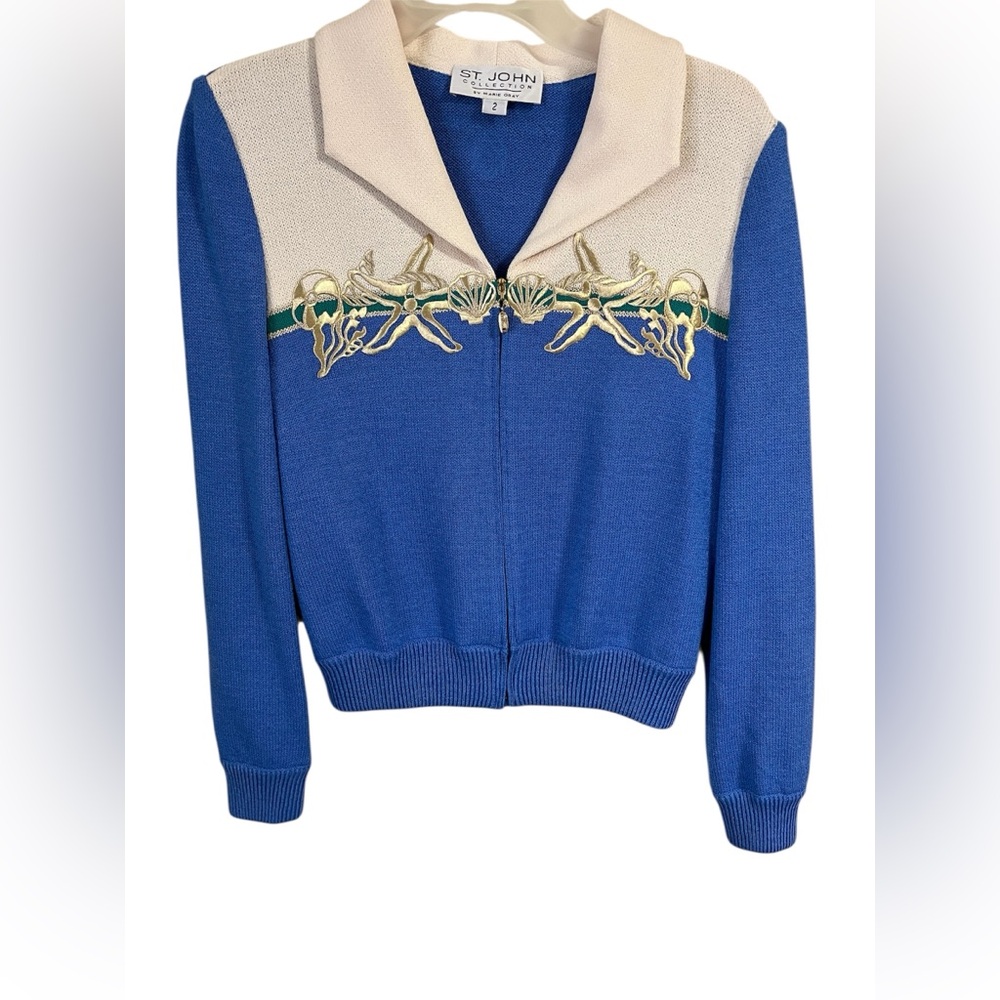 ST. JOHN COLLECTION Embroidered evening jacket